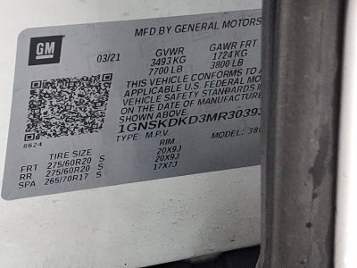 2021 Chevrolet Suburban Z71