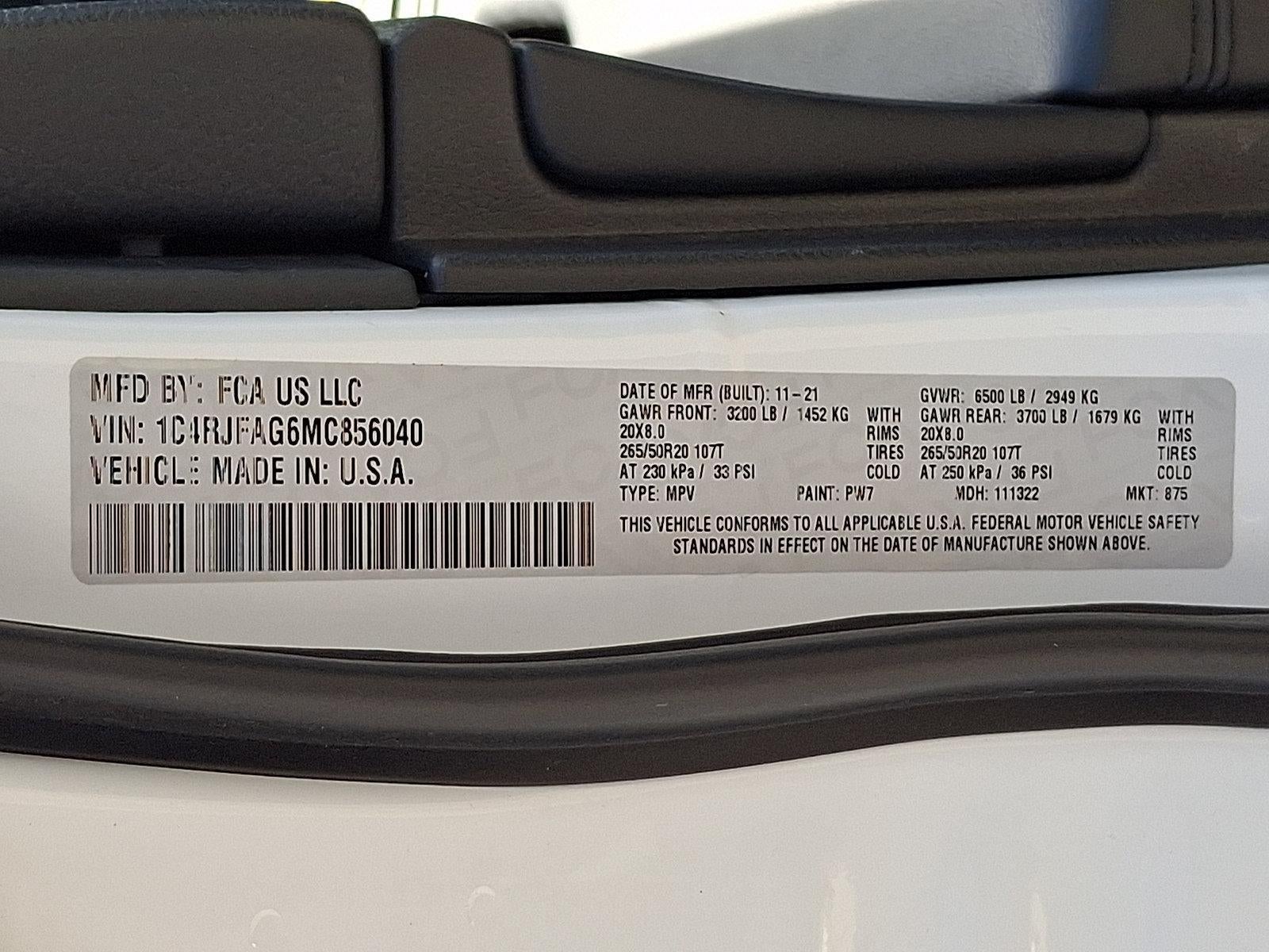 2021 Jeep Grand Cherokee Laredo X 4x4