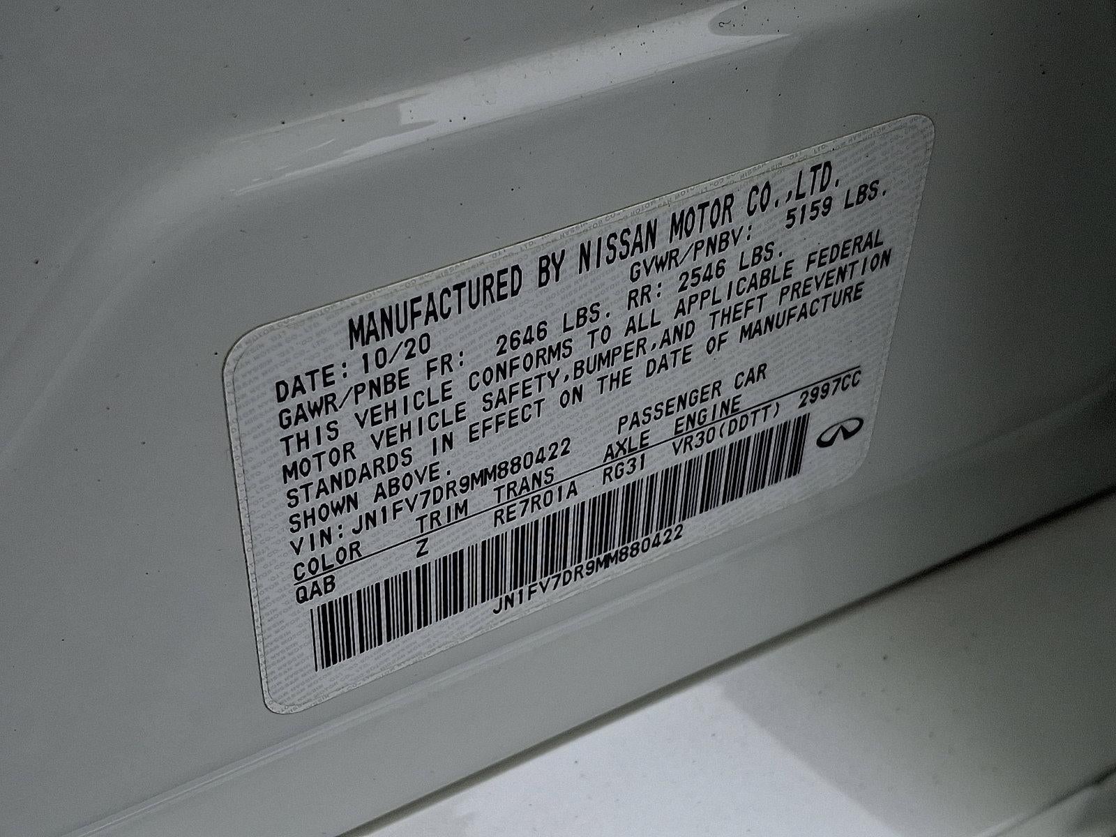 2021 INFINITI Q50 RED SPORT 400 AWD