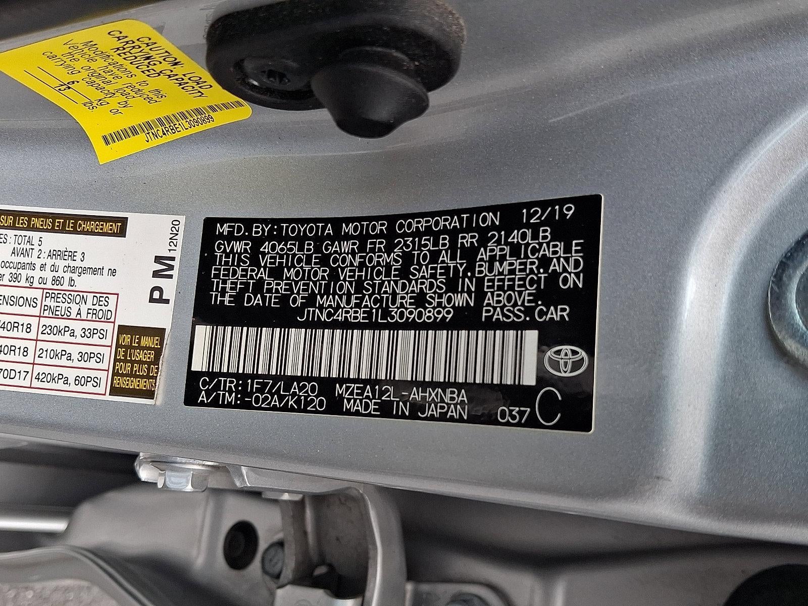 2020 Toyota Corolla Hatchback XSE CVT (Natl)