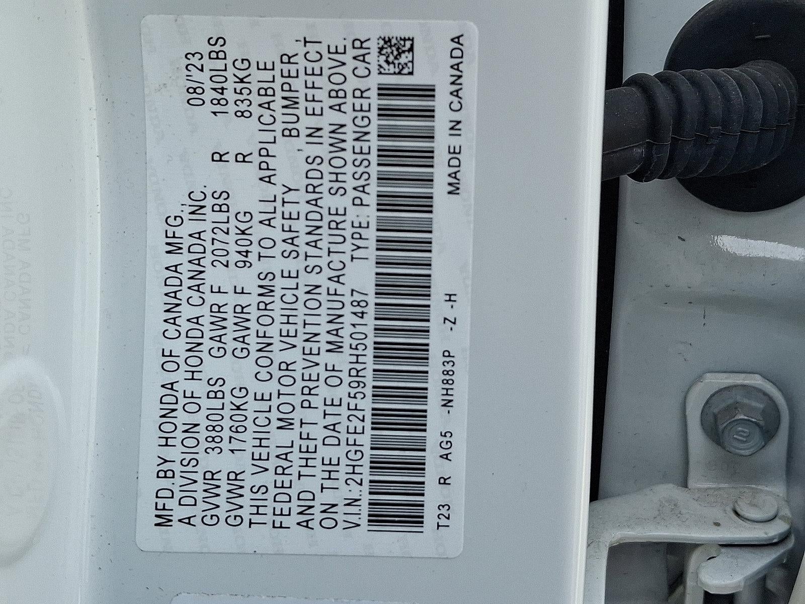 2024 Honda Civic Sedan Sport CVT