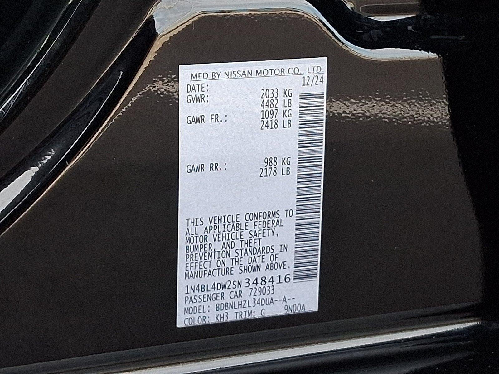 2025 Nissan Altima SV AWD