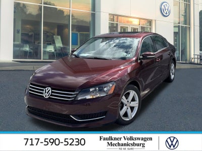 2013 Volkswagen Passat 4dr Sdn 2.5L Manual SE PZEV