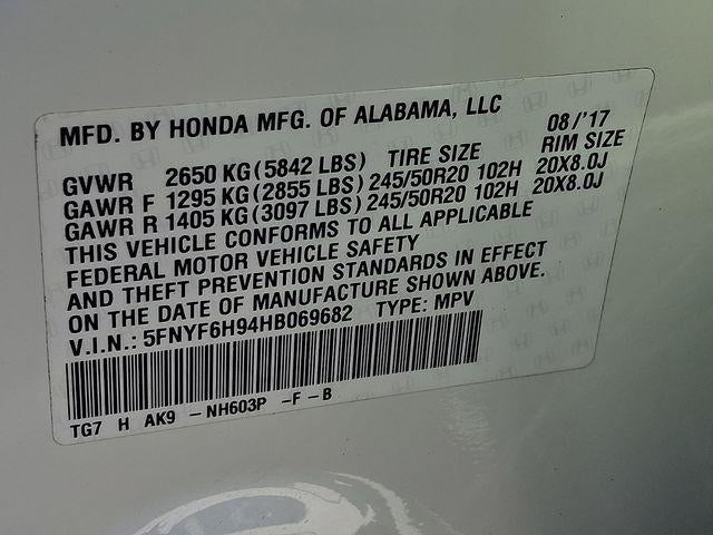 2017 Honda Pilot Touring AWD