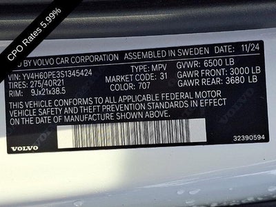 2025 Volvo XC90 Plug-In Hybrid T8 AWD Plus 7-Seater