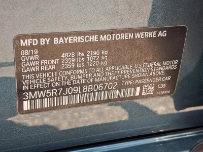 2020 BMW 330i xDrive Sedan North America