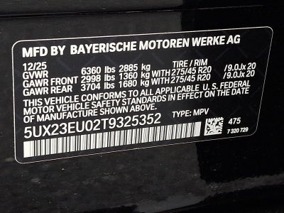 2026 BMW X5 xDrive40i Sports Activity Vehicle