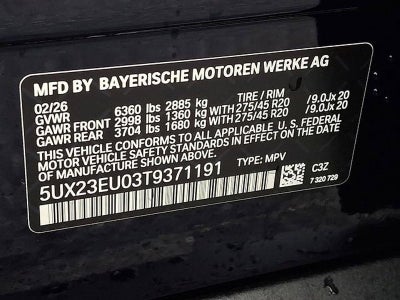 2026 BMW X5 xDrive40i Sports Activity Vehicle