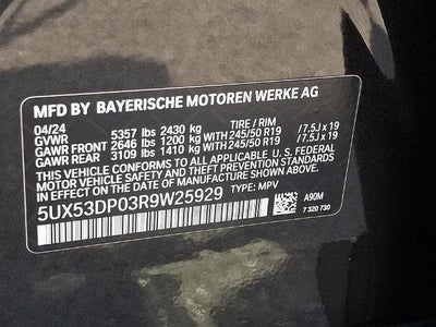 2024 BMW X3 xDrive30i Sports Activity Vehicle