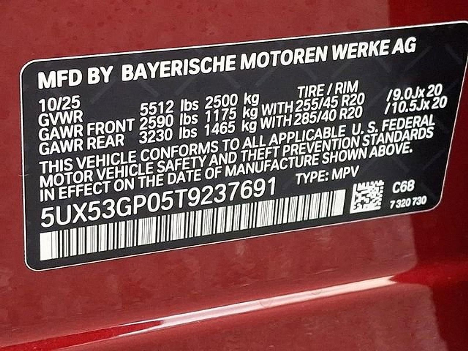 2026 BMW X3 30 xDrive Sports Activity Vehicle