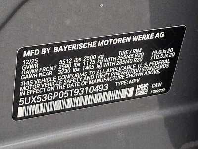 2026 BMW X3 30 xDrive Sports Activity Vehicle