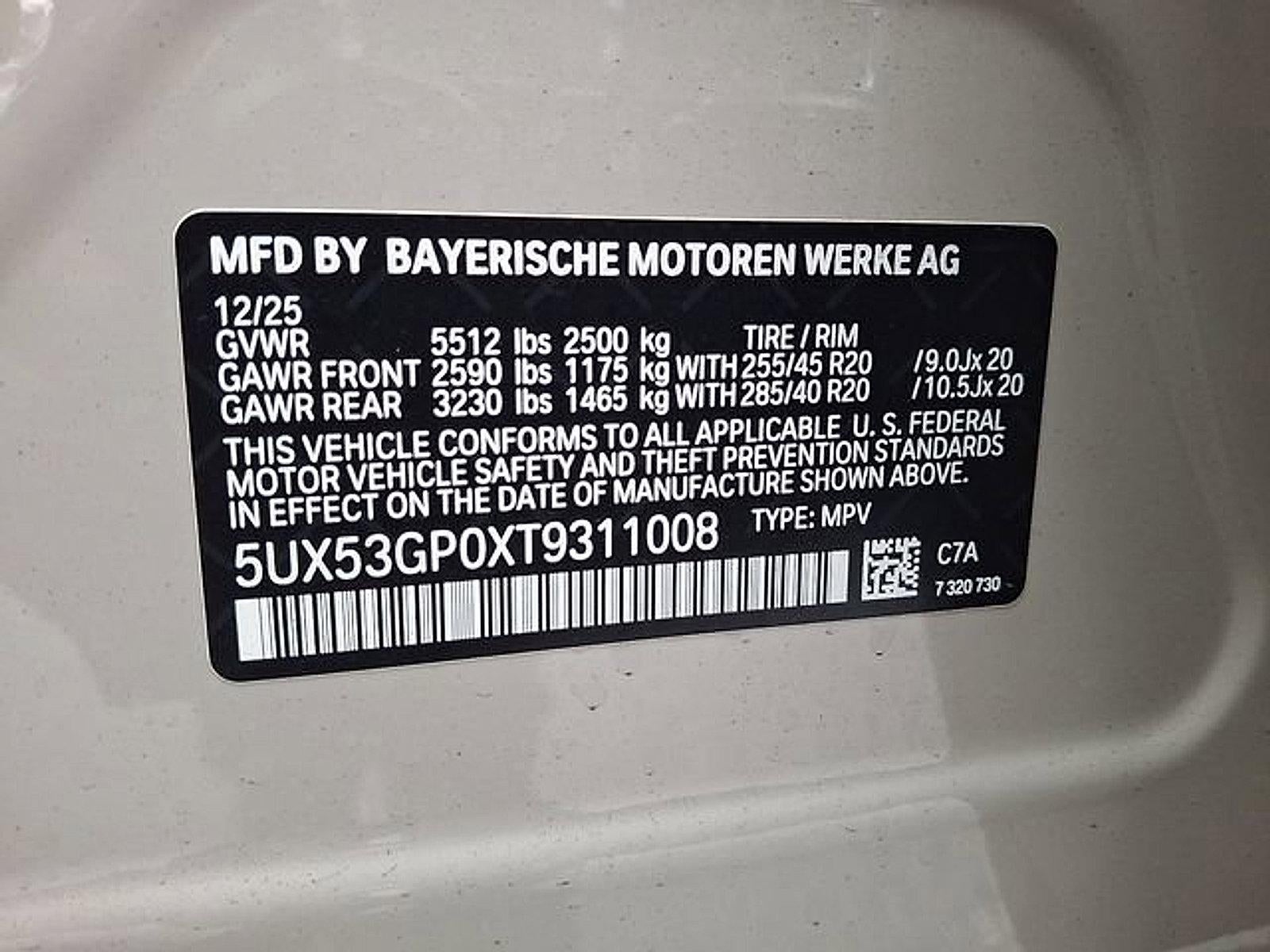 2026 BMW X3 30 xDrive Sports Activity Vehicle
