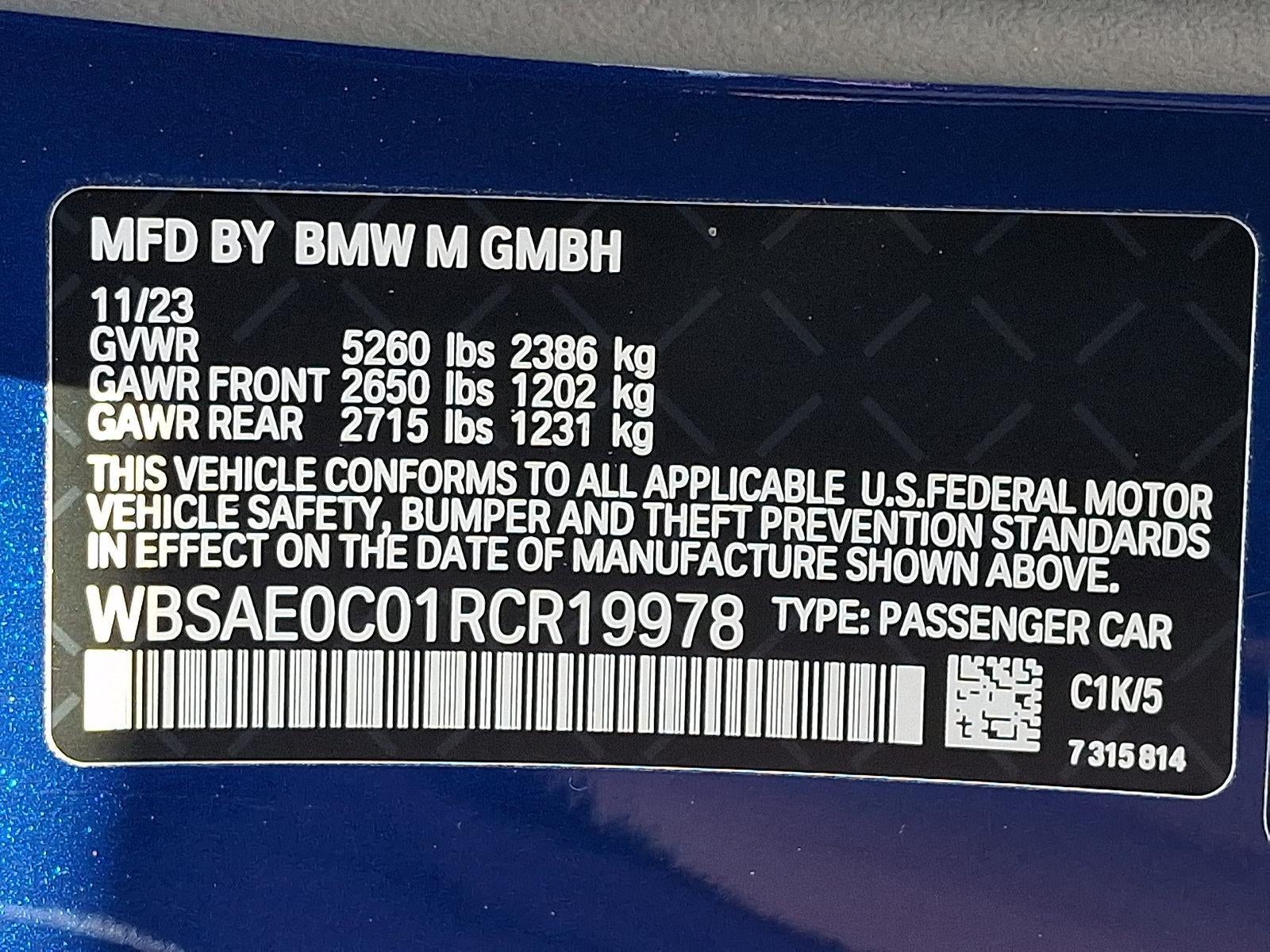 2024 BMW M8 M8 Competition Coupe