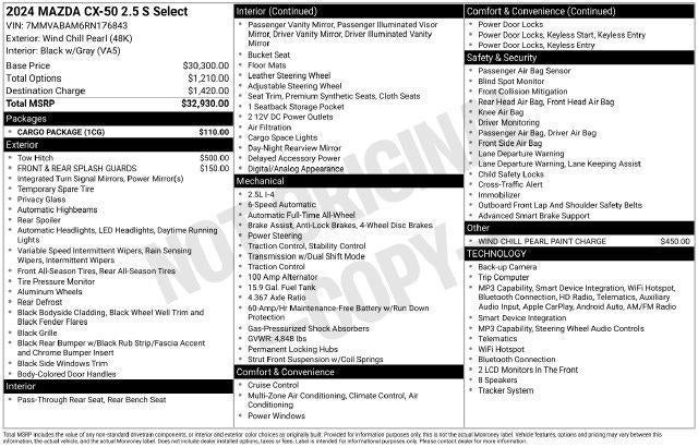 2024 Mazda Mazda CX-50 2.5 S Select Package AWD