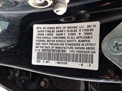 2015 Honda Civic Sedan LX CVT