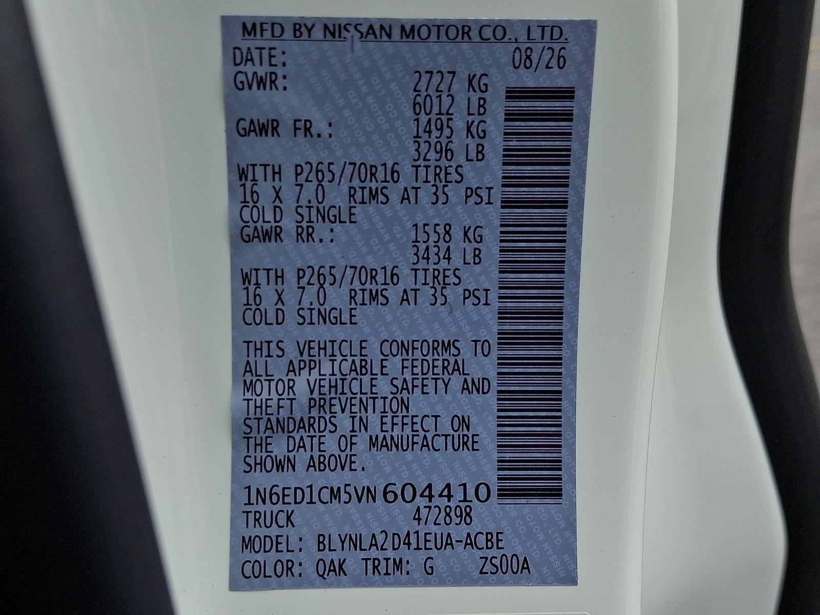 2027 Nissan N/A King Cab® S