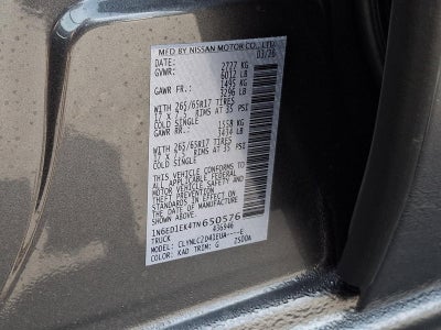 2026 Nissan Frontier Crew Cab SV