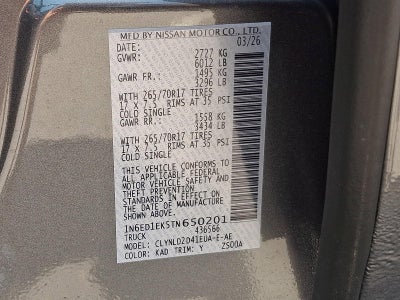 2026 Nissan Frontier Crew Cab PRO-4X®