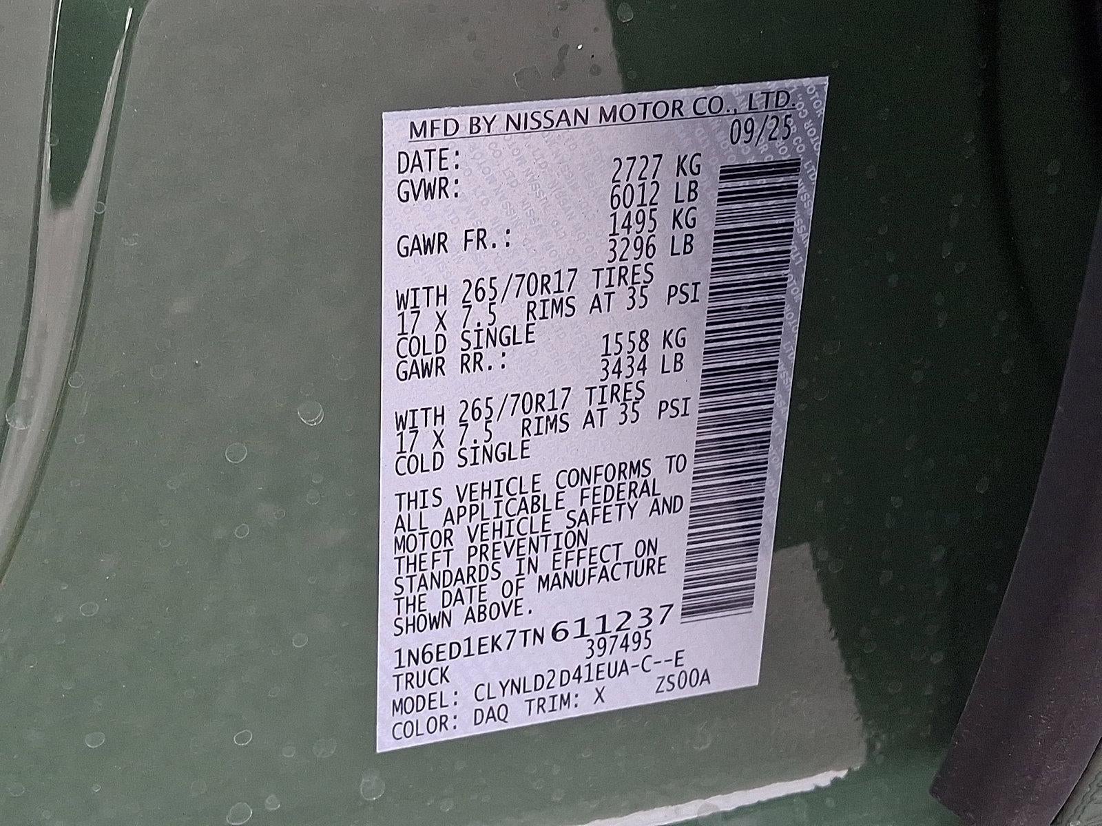 2026 Nissan Frontier Crew Cab PRO-4X®