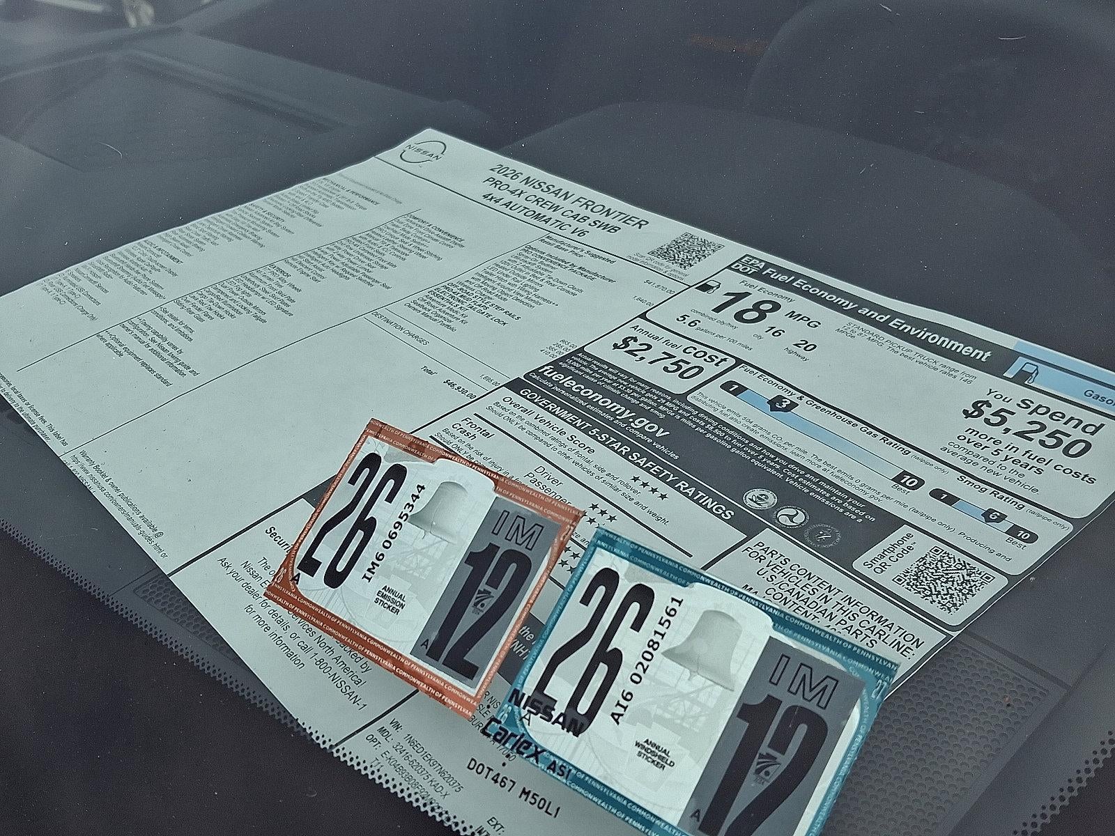 2026 Nissan Frontier Crew Cab PRO-4X®