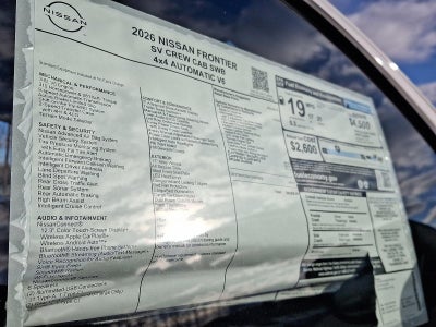 2026 Nissan Frontier Crew Cab SV
