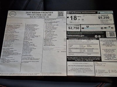 2026 Nissan Frontier Crew Cab PRO-4X® Long Bed