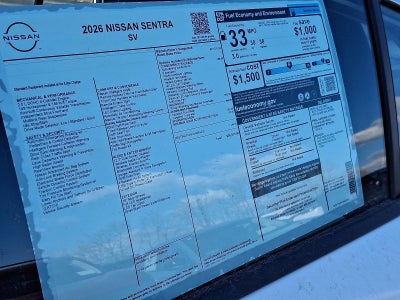 2026 Nissan Sentra SV