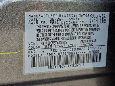 2026 Nissan Sentra SV