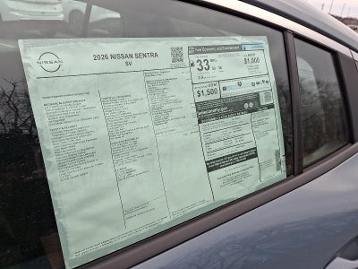 2026 Nissan Sentra SV