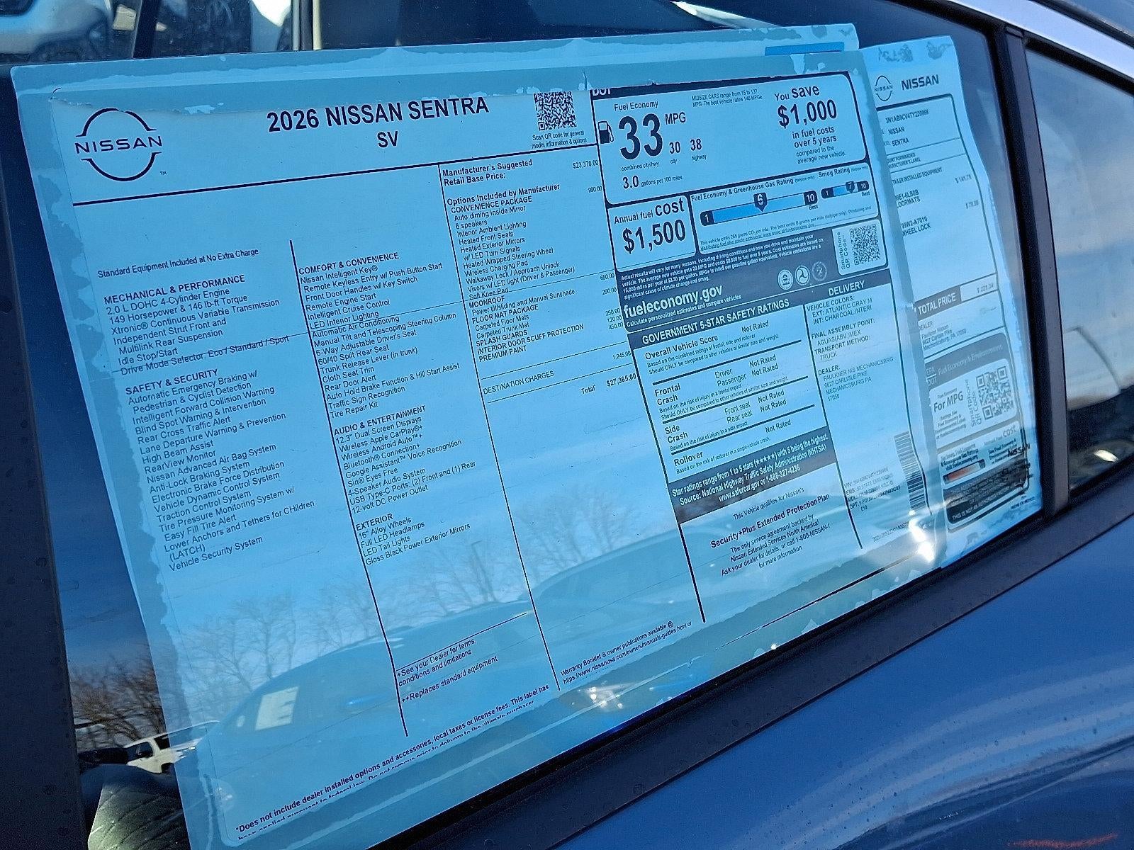 2026 Nissan Sentra SV