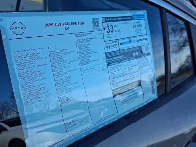 2026 Nissan Sentra SV