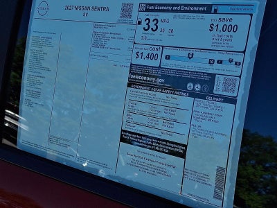 2027 Nissan Sentra SV