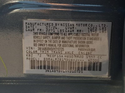 2027 Nissan Sentra SR