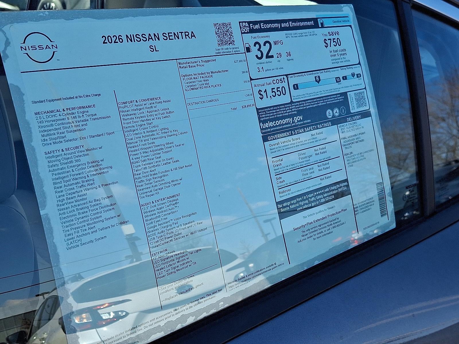 2026 Nissan Sentra SL