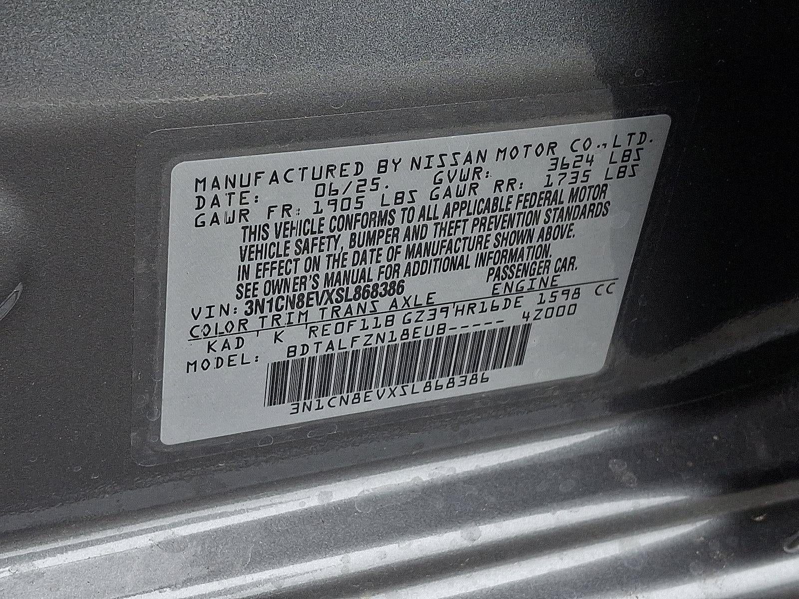 2025 Nissan Versa SV