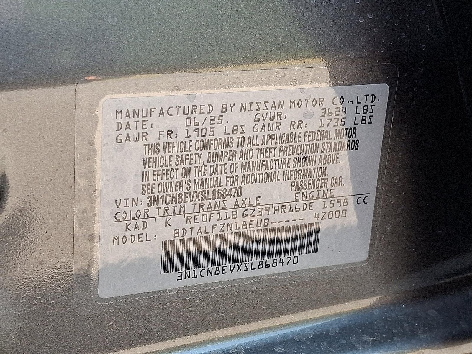 2025 Nissan Versa SV