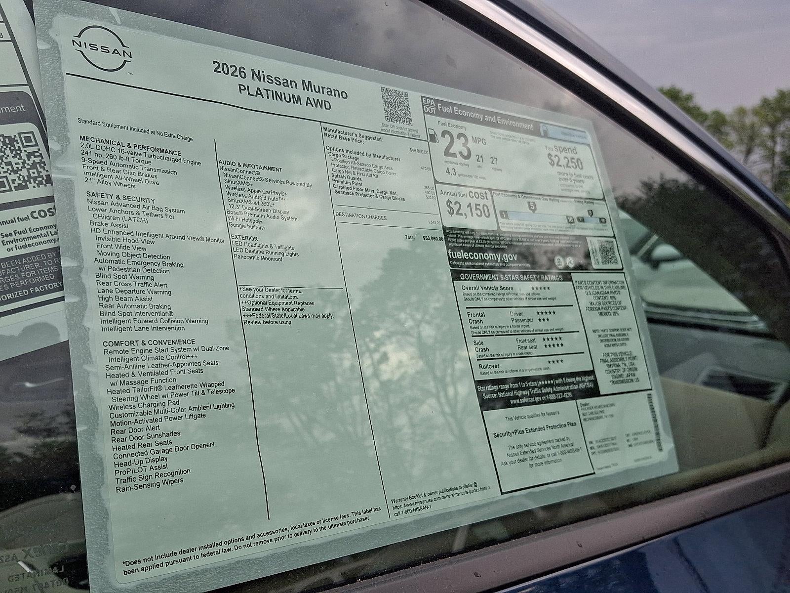 2026 Nissan Murano Platinum