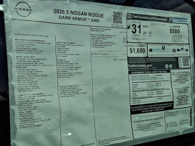 2026 Nissan Rogue Dark Armor™