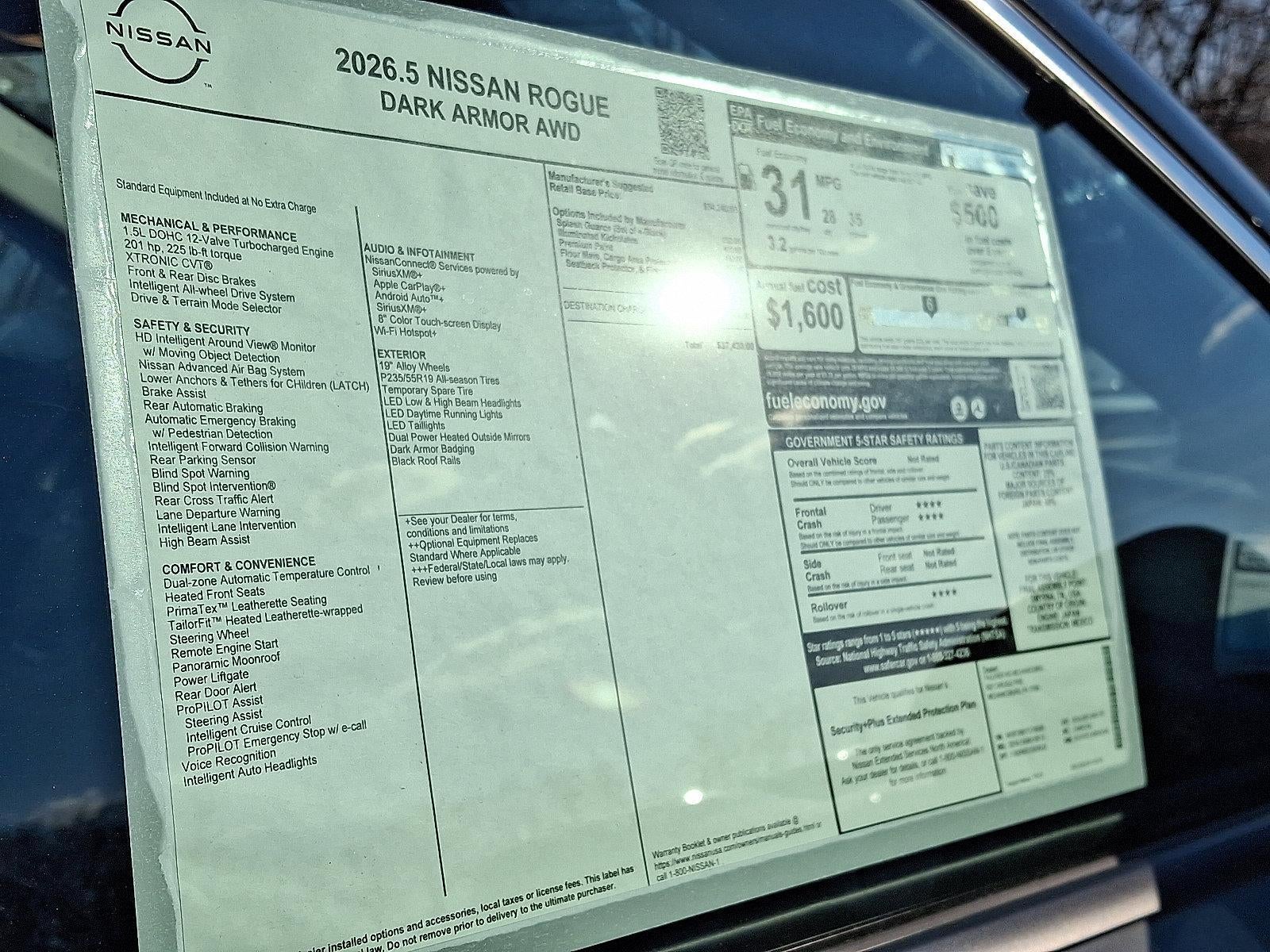 2026 Nissan Rogue 2026.5 AWD Dark Armor