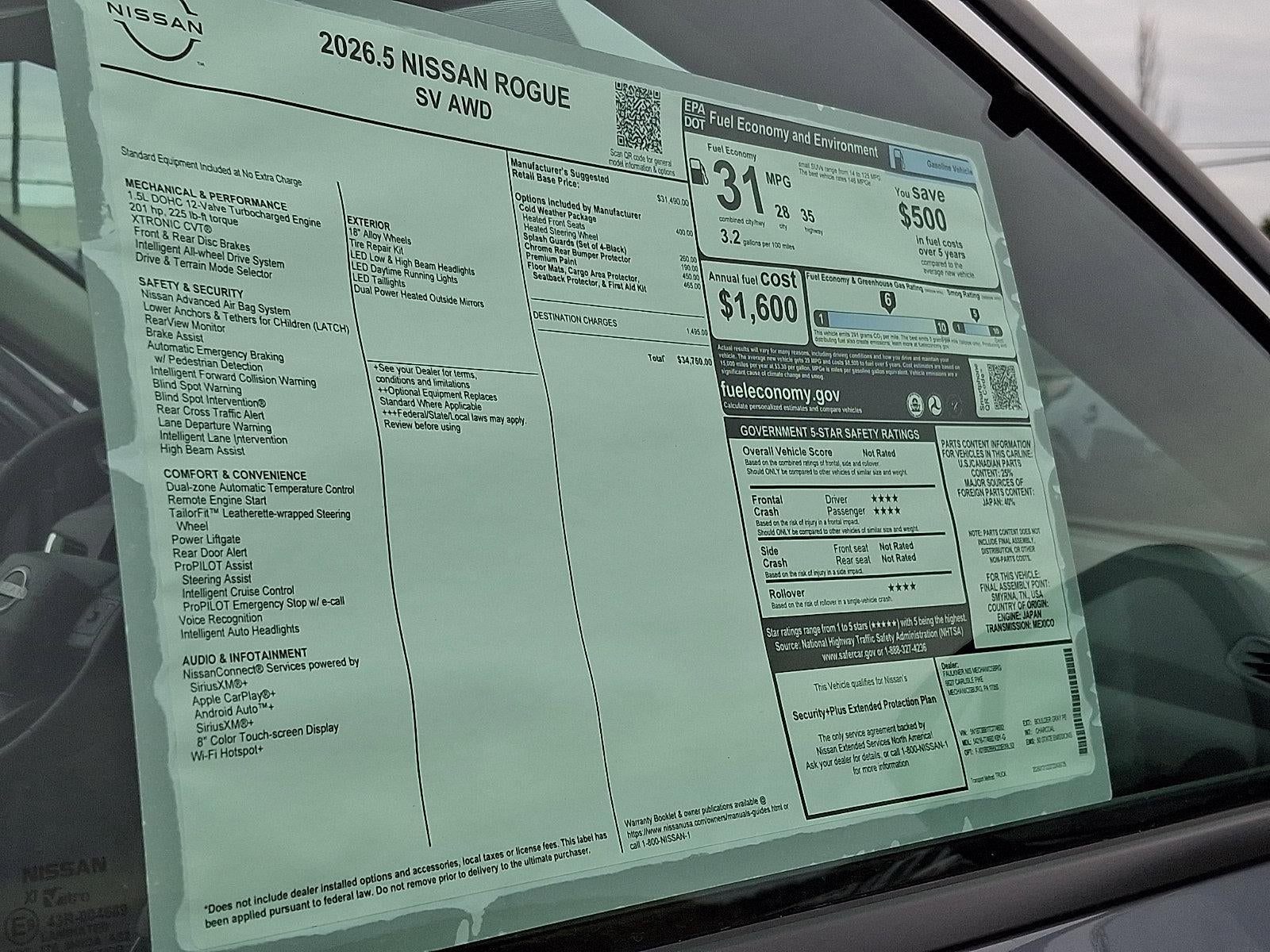 2026 Nissan Rogue SV