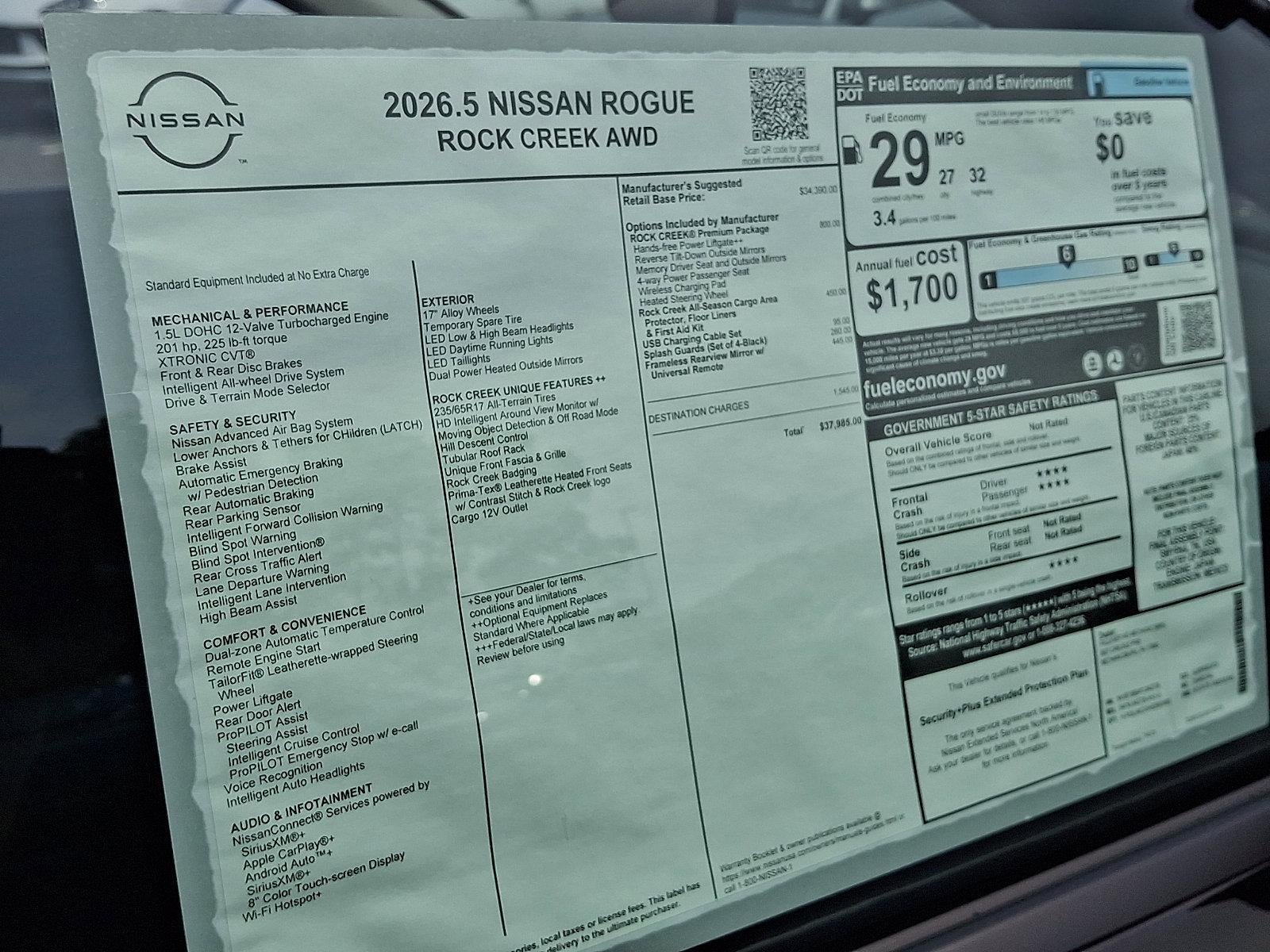 2026 Nissan Rogue Rock Creek®