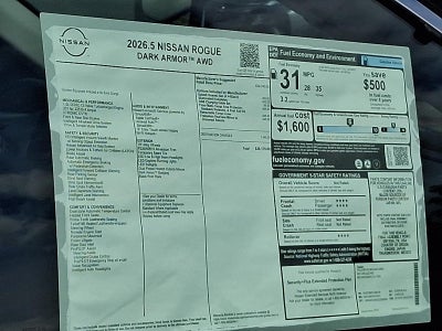 2026 Nissan Rogue Dark Armor™