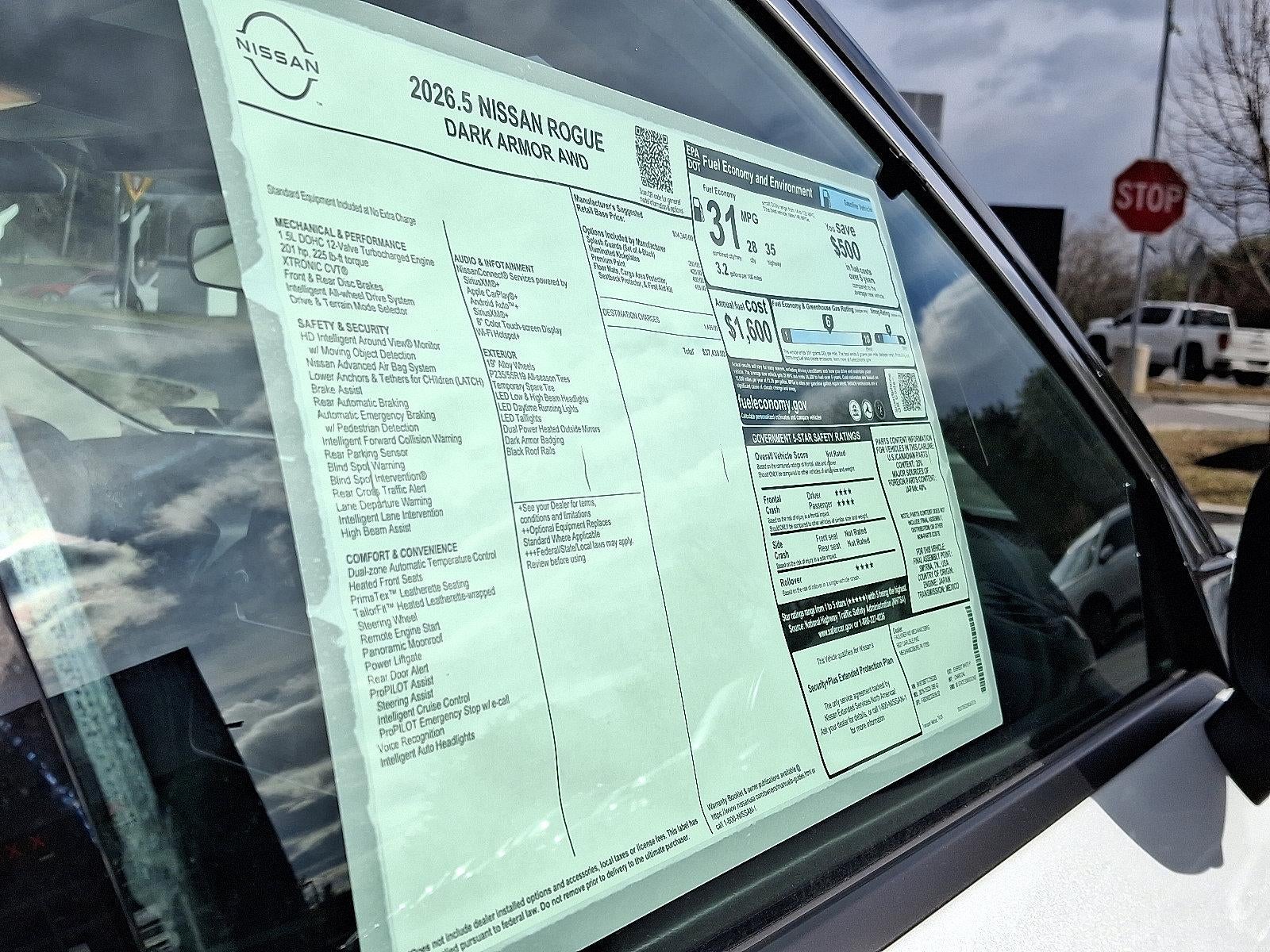 2026 Nissan Rogue 2026.5 AWD Dark Armor