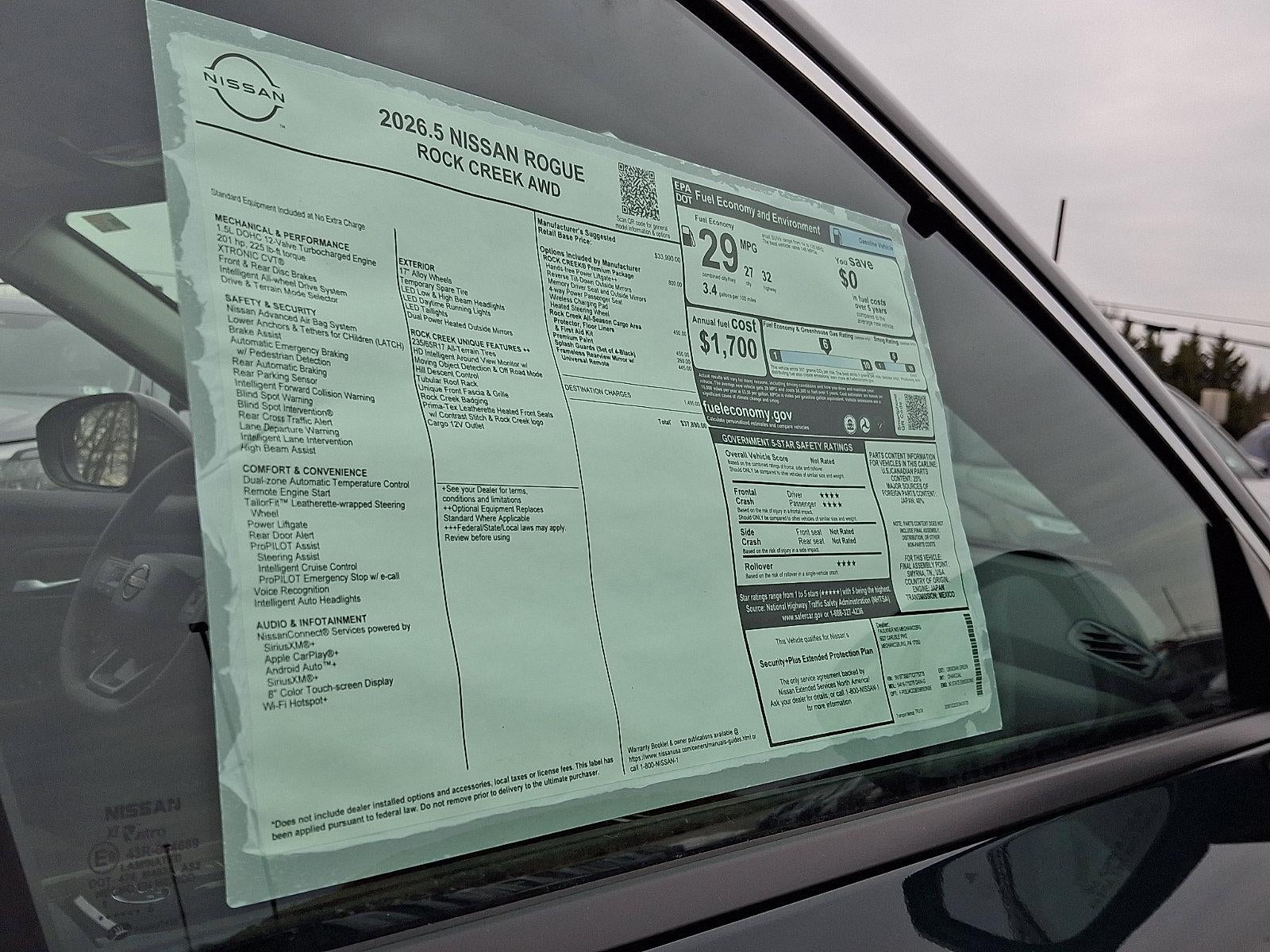 2026 Nissan Rogue Rock Creek®