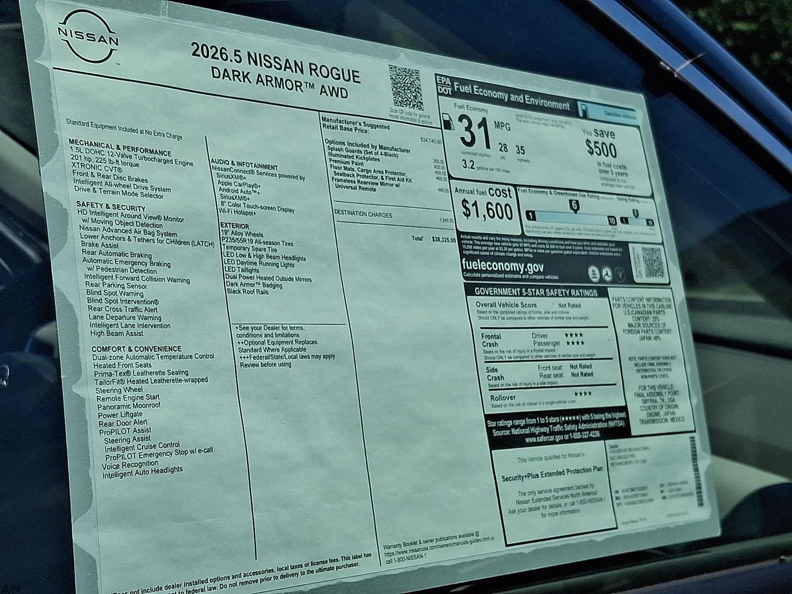 2026 Nissan Rogue 2026.5 AWD Dark Armor