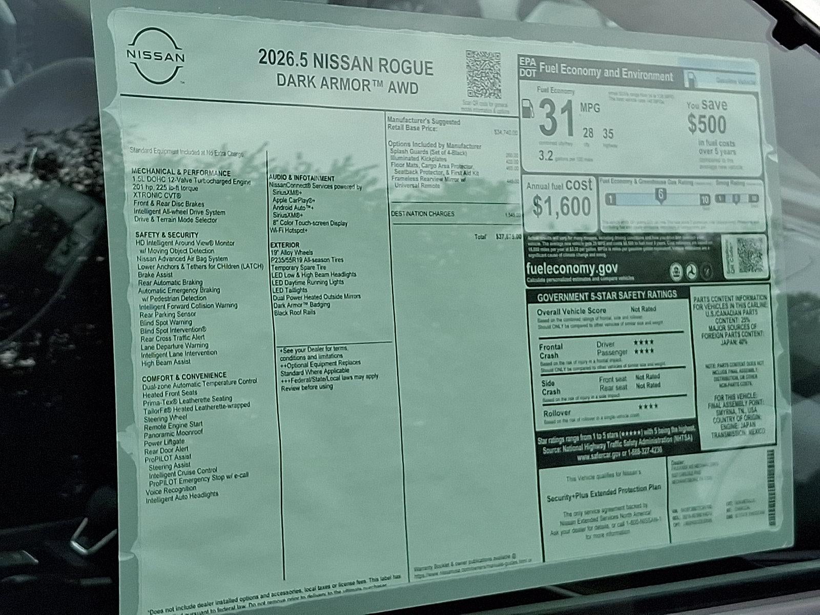 2026 Nissan Rogue Dark Armor™