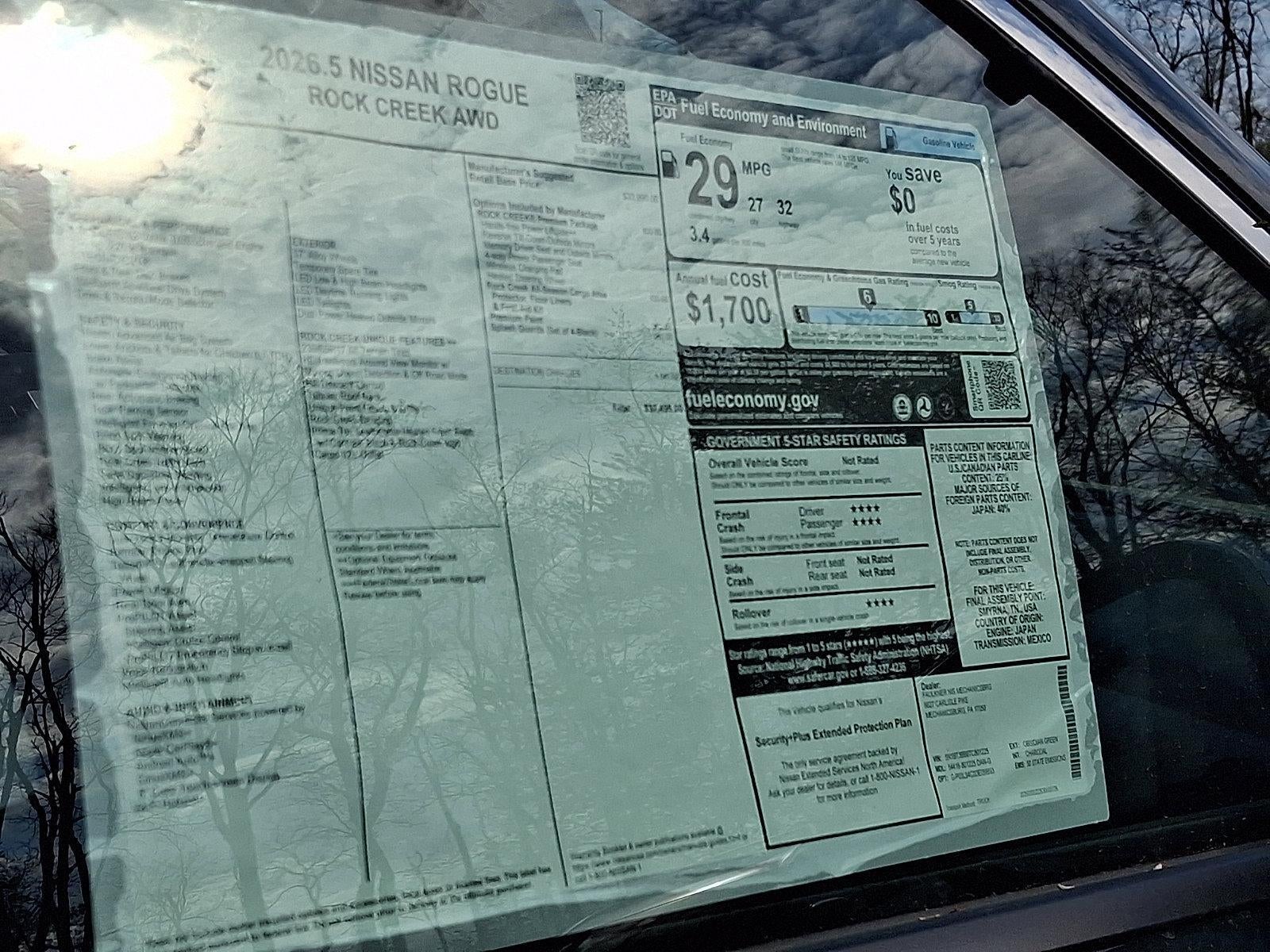 2026 Nissan Rogue Rock Creek®