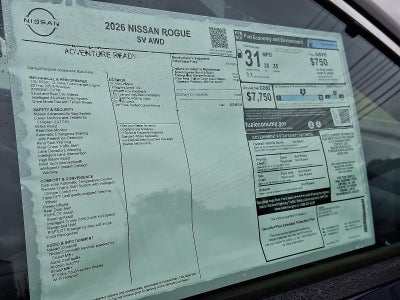 2026 Nissan Rogue SV