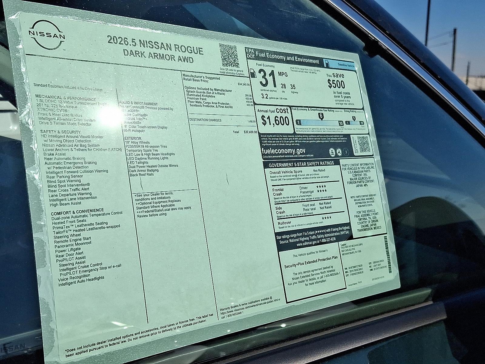 2026 Nissan Rogue 2026.5 AWD Dark Armor