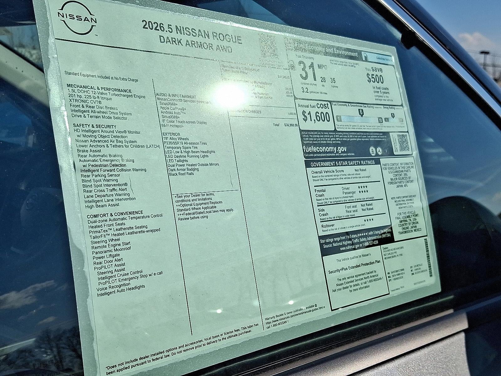 2026 Nissan Rogue 2026.5 AWD Dark Armor